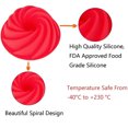 thumbnail image 5 of Silicone Spiral Design Pans 9 Inch Non Stick Cake Pan Mold 3D Bread Cake Pan DIY Large Baking Dish Baking Tools, 5 of 5