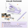 thumbnail image 4 of Marsrock Effortless Stapler for Desk,40-50 Sheet Capacity, 2000 Staples, 1-Touch Stapling,Heavy Duty and Magnetic Staple Remover, Purpler, 4 of 9