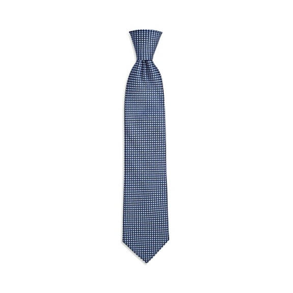 The Mens Store  Floral Neat Print Silk Classic Tie Blue Necktie