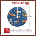 thumbnail image 4 of Bingfone Christmas Tree Skirt Mat Christmas Decoration Interior 30"-Construction Vehicles, 4 of 8