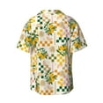thumbnail image 2 of Wukai Hawaii Palms Men's Casual Short-Sleeve Button Down Shirt - Lightweight Summer Dress Shirt for Daily Wear-Large, 2 of 7