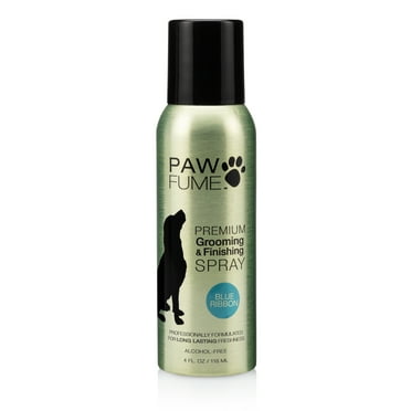 PawFume Blue Ribbon Premium Grooming, Finishing Deodorizer Dog Spray, 4 fl oz Can