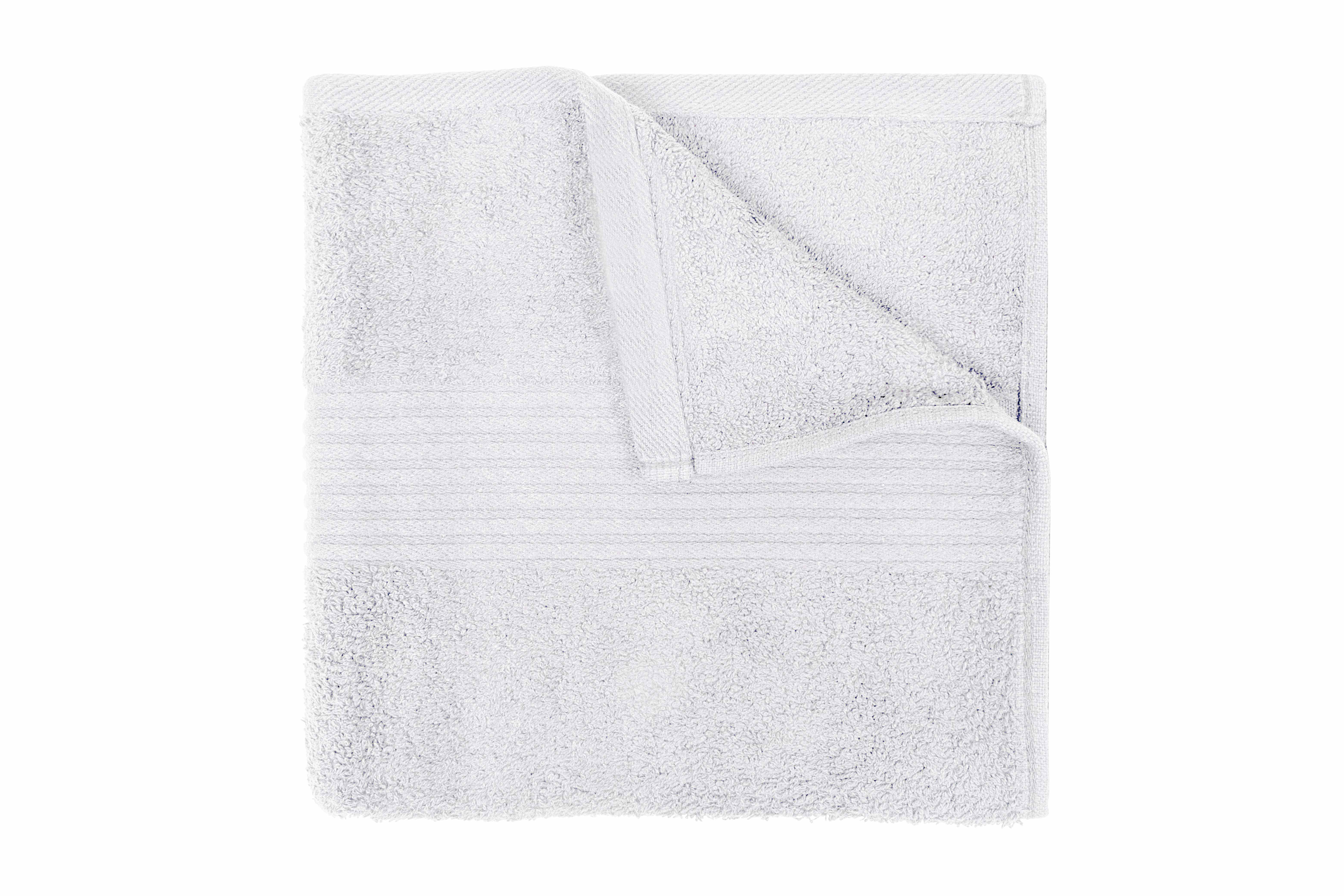 Dewall Maisons Elegant White 8-Piece Towel Set - Plush ComFort & Superior Absorbency - 100% Cotton - 2 Bath Towels, 2 Hand Towels, 4 Washcloths - Luxurious Bathroom Essentials