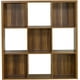 thumbnail image 1 of Estantería Abierta de 9 Cubos de madera, Librero color Nogal, 1 of 8