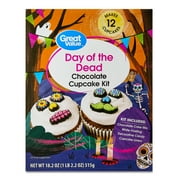 Great Value Day of The Dead Chocolate Cupcake Kit
