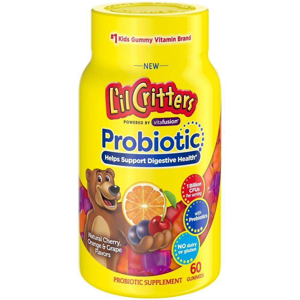 Lil Critters Kids Probiotics Gummies, 60 Count