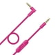 thumbnail image 1 of Cable auxiliar de repuesto para auriculares, control de volumen, cable profesional, reemplaza Rosado, 1 of 6