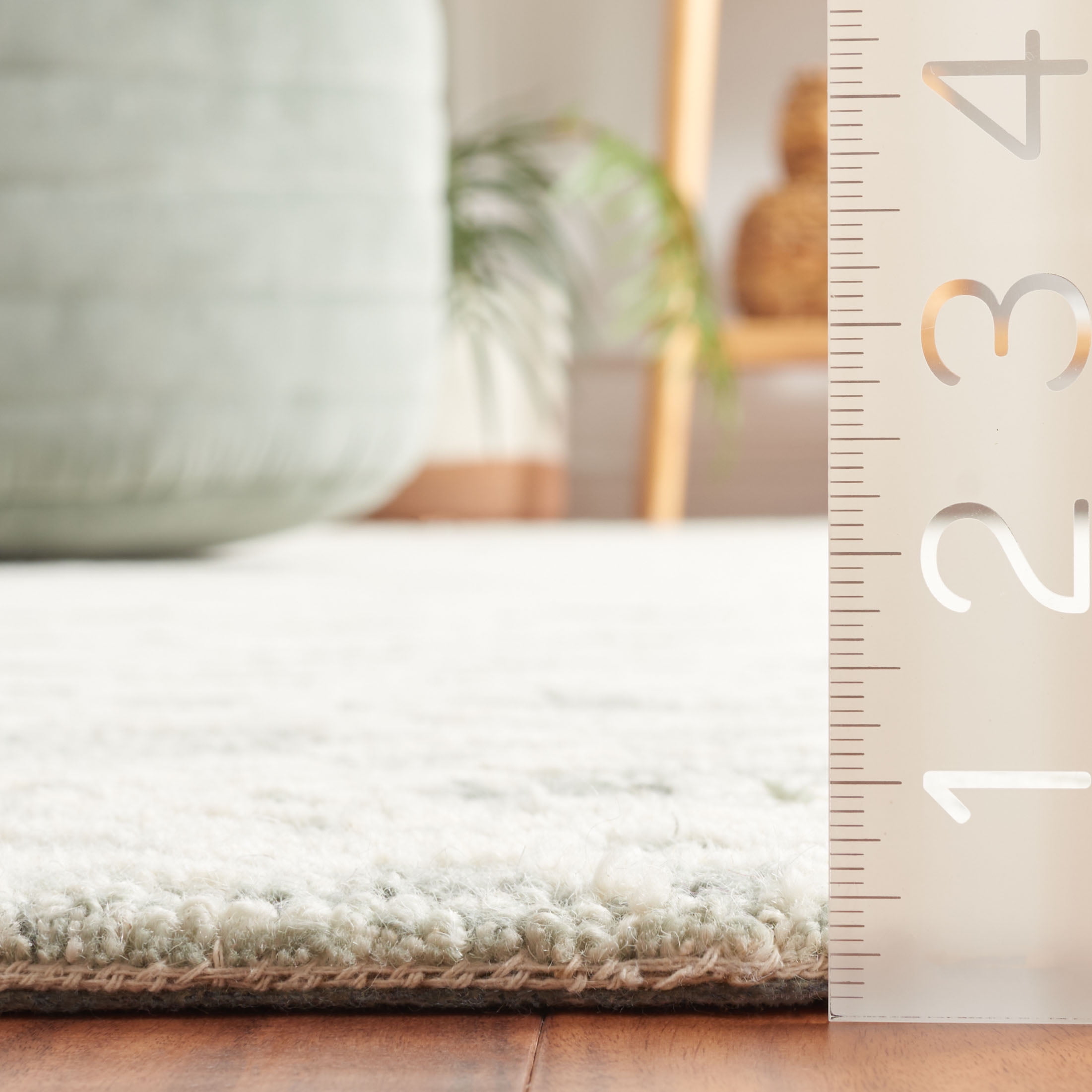 SAFAVIEH Ebony Agnes Geometric Area Rug, Ivory/Grey, 3' x 5'