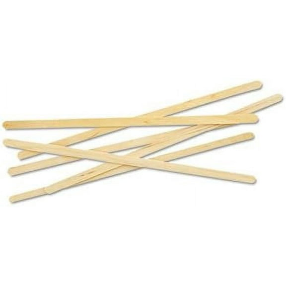 Wooden Stir Sticks, 7'', Birch Wood, Natural, 1000/Pack, Sold as 1 Package, 1000 Each per Package