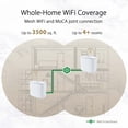 thumbnail image 2 of ASUS ZenWiFi AX Hybrid(XC5) AX3000 + MoCA 2.5 Mesh WiFi 6 System (2pk) - Whole Home Coverage up to 3,500 Sq.Ft. & 4+ Rooms for Thick Walls, AiMesh, Free Lifetime Security, Easy Setup, 2 of 10