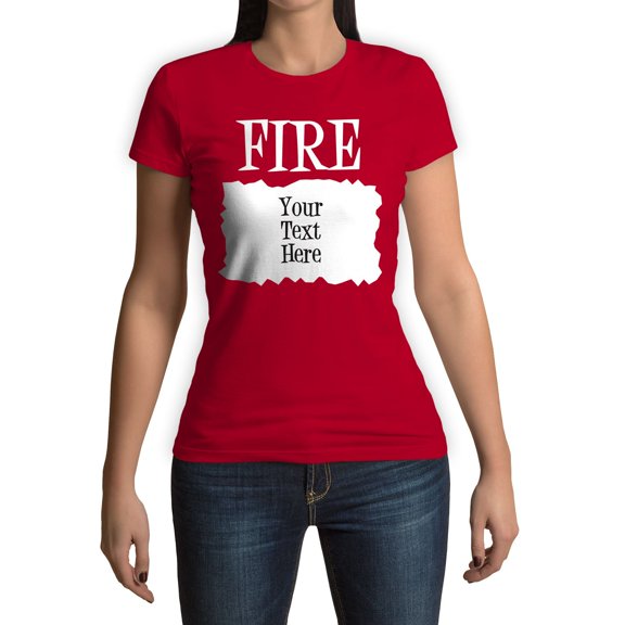 Function - CUSTOM TEXT FIRE Sauce Costume Fashion T-Shirt