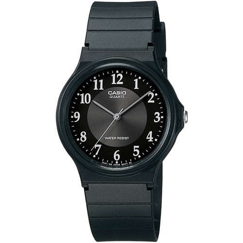Casio Men's Classic Resin Analog Watch, Black Dial