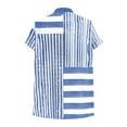 thumbnail image 5 of ICHUANYI Womens Shirts Dressy Casual Short Sleeve 2025 Summer Tops Spring V Neck Button Down Ladies Tunic Blouses, 5 of 6