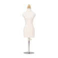thumbnail image 1 of Mini forma de vestido, Mini maniquí, exhibición de vestido, Torso, modelo de vestido en miniatura, modista en miniatura para coser diseño de vestuario L y Plata, 1 of 8