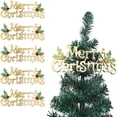 thumbnail image 1 of Letrero Colgante de Feliz Navidad | Letras de Madera con Purpurina de 19 X 7,5 Cm | Juego de 5 Adornos Navideños para El Árbol y El Hogar | Adorno Navideño para Coronas, Puertas y Mesas, 1 of 3