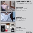 Sharper Image Socket Shelf 8 Port Surge Protector Wall Outlet,