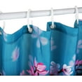 thumbnail image 4 of Cherry Blossom Shower Curtain Japanese Shower Curtain Floral Sakura Plum Blossom Flower Shower Curtains with 12 Hooks Teal Blue and Pink Pretty Shower Curtain, 72" W x 84" H, 4 of 6