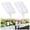 white-10pcs, variant on Imitation Stone Garden Fence Plastic Retaining Edging Border Grey Cobbled Effect,Plastic Garden Retaining Edging Fence,Flexible Interlocking Landscape Edging,for Landscaping Flower Beds