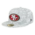 thumbnail image 3 of Men's New Era  Gray San Francisco 49ers 2025 Salute to Service Fan Pack 59FIFTY Fitted Hat, 3 of 5