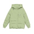 thumbnail image 6 of Black and Friday Clothing Sales Idoravan Women's Quilted Puffer Coat,Women's Fall and Winter Long Sleeved Warm Cotton Jacket Bread Mint Green XXXL, 6 of 6
