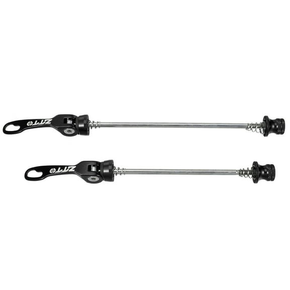 Unique Bargains 2pcs Bicycle Quick Release Axles Skewers Lever Front Rear 15cm 5.91" 18.5cm 7.28" Black for MTB Mountain