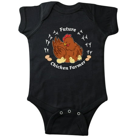 

Inktastic Mother Hen And Chicks-Future Chicken Farmer Gift Baby Boy or Baby Girl Bodysuit