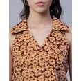 thumbnail image 5 of Moomaya Womens Printed Sleeveless Top, Collared Casual Summer Top, 5 of 9
