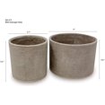 thumbnail image 5 of Set de 2 maceteros de cerámica 10 y 12 cm con Drenaje gris Elly Decor ED-MCDSET02, 5 of 5