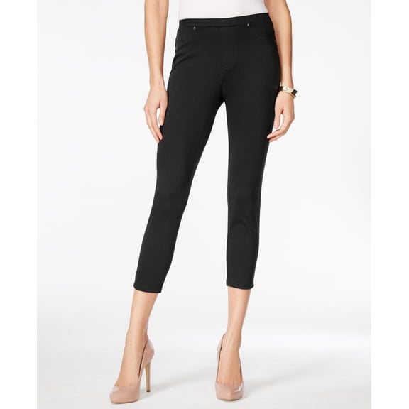 Style & Co. Petite Pull On Capri Pants Deep Black PS