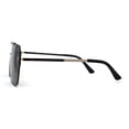 thumbnail image 4 of SA106 Luxury Rimless Oversize Shield 90s Fashion Sunglasses Gold Green, 4 of 4