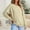 Beige, variant on Dasayo Beige Womens Tops Trendy Long Sleeve Loose Fit V-Neck Solid Pullover Sweatshirts Tshirts Shirts for Women L