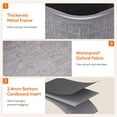 thumbnail image 3 of Cesto de ropa Lifewit, 100 L, grande, con asas, gris claro, 3 of 8