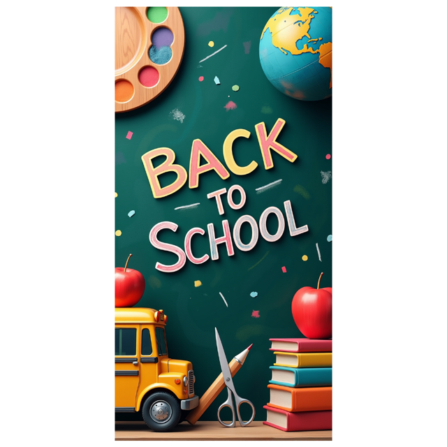 Back to School Banner Classroom Decor Education Supplies Vibrant Backdrop for School Events Photography Props Welcome Sign Party Supplies Learning Environment