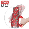 thumbnail image 6 of Red Christmas Bow Five-pointed Star 40 Oz Tumbler with Handle Lid and Straw Stainless Steel Double Walled Vacuum Insulated Cup Merry Christmas Gifts Tumbler for Women Men Friends Outdoor Indoor, 6 of 6