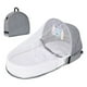 thumbnail image 1 of Cuna de viaje para bebé con mosquitera y toldo Cuna portátil Bolso cambiador Cuna plegable con mosquitera Cuna nido acogedora, 1 of 8