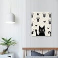 thumbnail image 3 of Nawypu QXNRT Set of  Animal Cat Wall Art Prints,Fun Poster with Black Cat and Claw, Lovely Cat Wall Art Canvas for Living Room Home Decor.Gift, 3 of 4