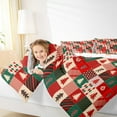 thumbnail image 4 of Castle Fairy 3-Piece Queen Size Comforter Set - Tree Lattice Christmas Holiday Print, 4 of 8
