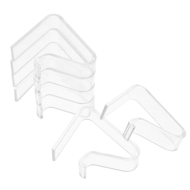 SHISUYAN 6pcs Transparent Anti-slip Tablecloth Clips Outdoor Tablecloth Clips Tablecloth Holders Table Cloth Holder Clips Tablecloth Clips (Large)