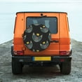 thumbnail image 4 of Haiem Spare Tire Cover , Wheel Cover with Faces Of The Cat printed, Camper Spare Tire Cover Fit for Jeep Wrangler Rv SUV Truck Travel Trailer-16 inch, 4 of 9