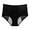 Black, variant on Ashirexll Womens Panties, Period Underwear for Women, High Waisted Breathable Thin Solid Color Plus Size Period Panties Black 4XL