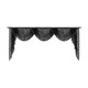 thumbnail image 2 of Diseño vintage de cenefa de botín Elegante ventana de cascada de cascada decorativa para cortinas sala de estar dormitorio baño Negro, 2 of 8