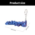 thumbnail image 3 of Fashionable Printing Keychain Tail Movement Bag Charm Hanging Ornament Desktop Decors Unique, 3 of 20