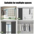 thumbnail image 5 of No Drill Telescopic Iron Curtain Rod, Adjustable Shower & Clothes Drying Pole, Strong Load Bearing Space Optimizer, One Piece Black White Metal Thickened Pole, 5 of 6
