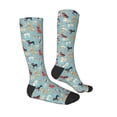 thumbnail image 3 of Daiia Sports Socks Animal Dog Printed Novelty Crew Socks for Men Women Knee High Socks Cotton Socks Soft & Breathable Support Unisex Socks, 3 of 9