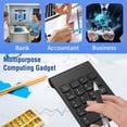thumbnail image 4 of cimetech Wireless Number Pad, 2.4G Numeric Keypad Numpad with USB Receiver, 18 Keys Portable Mini Financial Accounting Keyboard Extensions for Windows, Laptop, Notebook, Desktop, Surface Pro, PC, 4 of 8