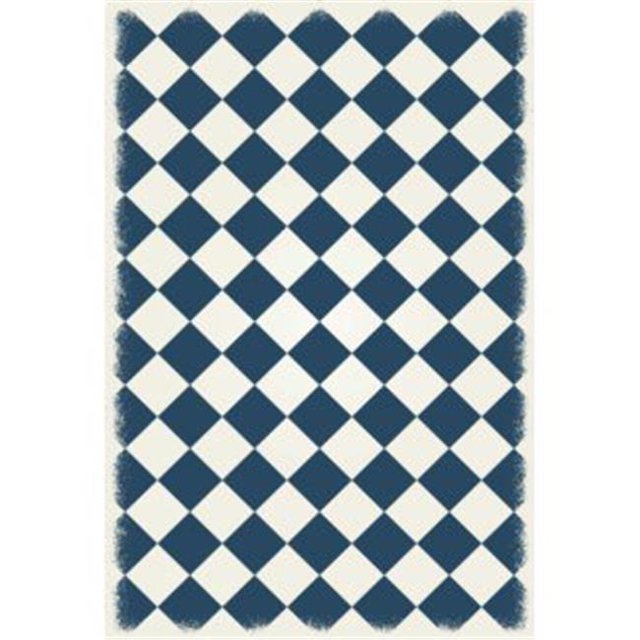 Aspen Brands RUG6T46 4 x 6 ft. Diamond European Design Rug - Teal & White