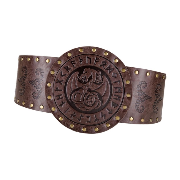 Cinturón ancho medieval perfecl para adultos CafÉ