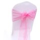 thumbnail image 1 of Cinta de ORGANZ rosa de 50 Uds., 18*275cm, cubierta de silla, cinta de lazo, ceremonia de lazo de boda, decoración de fiesta de cumpleaños, 1 of 5