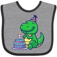 thumbnail image 3 of Inktastic T-rex 1st Birthday Boys or Girls Baby Bib, 3 of 4