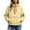 #02-Yellow, variant on Casual Sporty Hooded Jacket And Windbreaker for Women Lightweight Outerwear with Adjustable